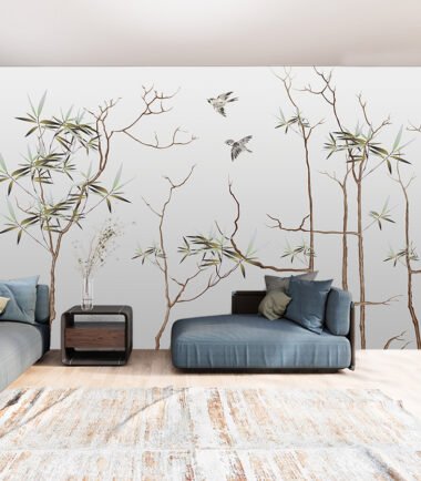 Bamboo Vintage Wallpaper