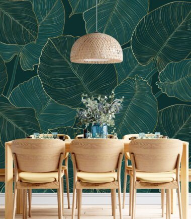 Golden Leaf Symphony Wallpaper