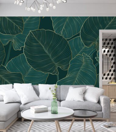 Golden Leaf Symphony Wallpaper