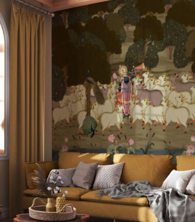 Heavenly Garden of Shreenathji and Cow3