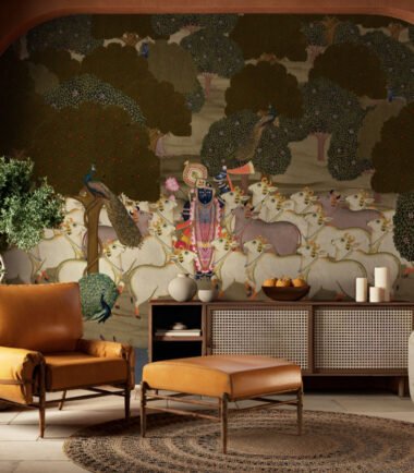 Heavenly Garden of Shreenathji and Cow